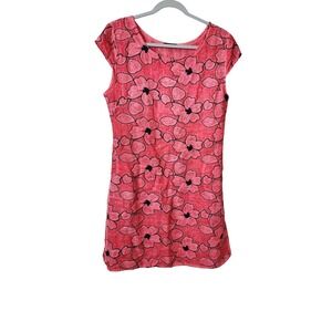 Lungo L'Arno Italy Womens 100% Linen Floral Resortwear Dress Size M, Boho Luxe